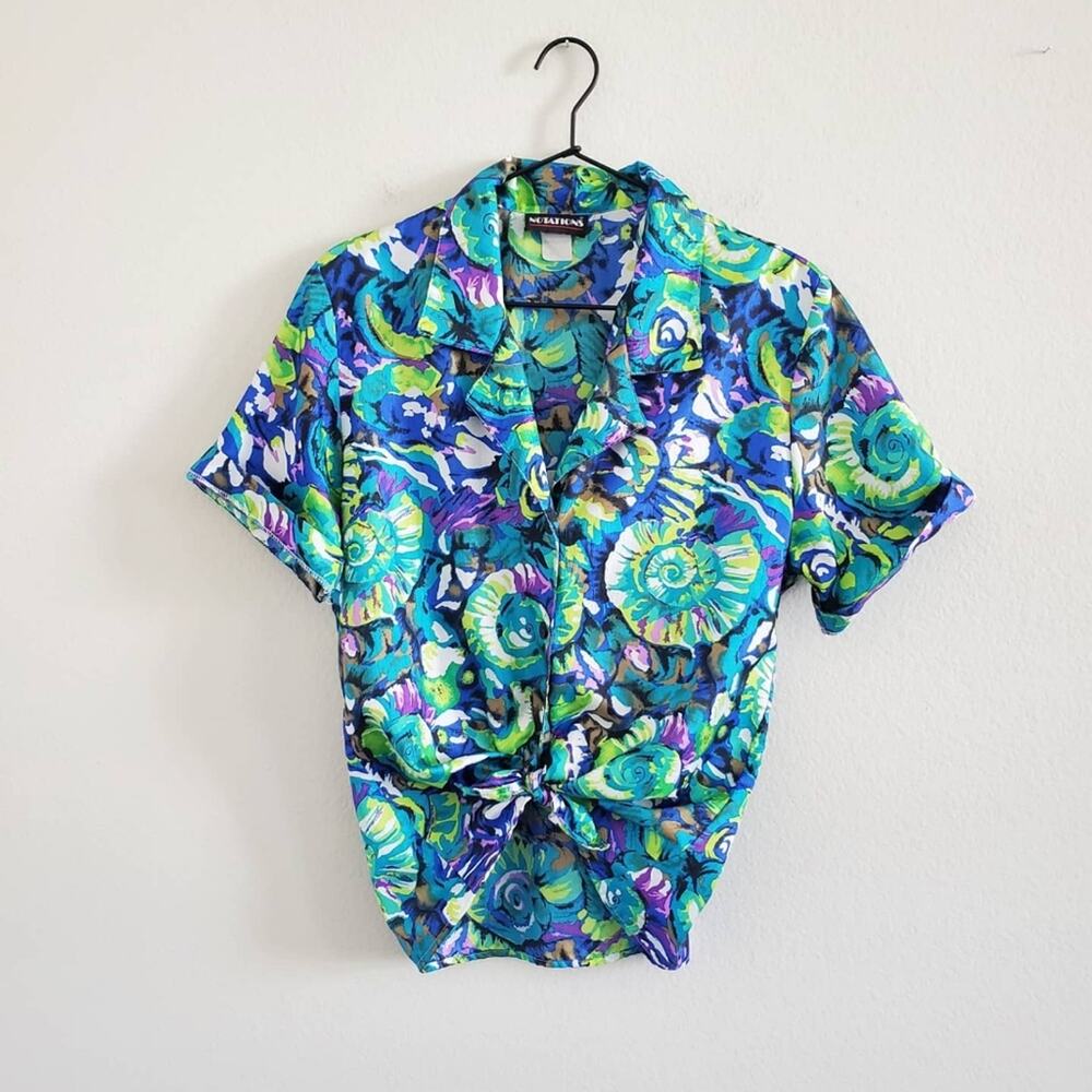Vintage Notation Blouse